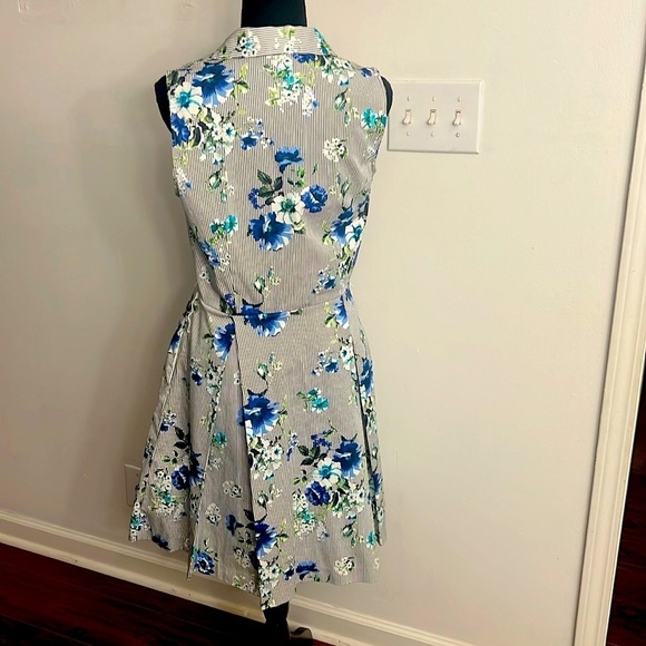 NWT Sandra Darren Floral Cotton Midi, Size 10. - Picture 3 of 9